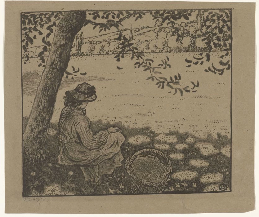 Ragazza sotto un albero in un prato - Rijks Museum, Amsterdam